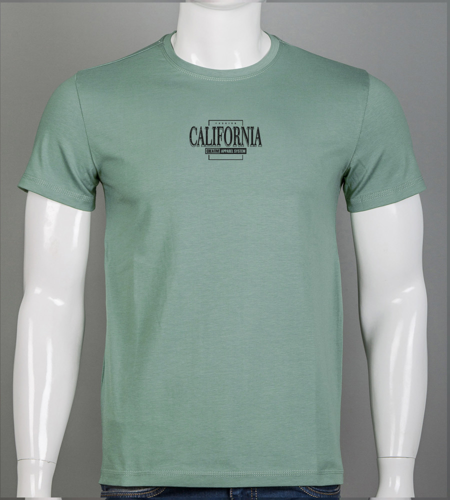 Футболка чоловіча California 2406м (Уп.4шт M-XXL), Розмарин