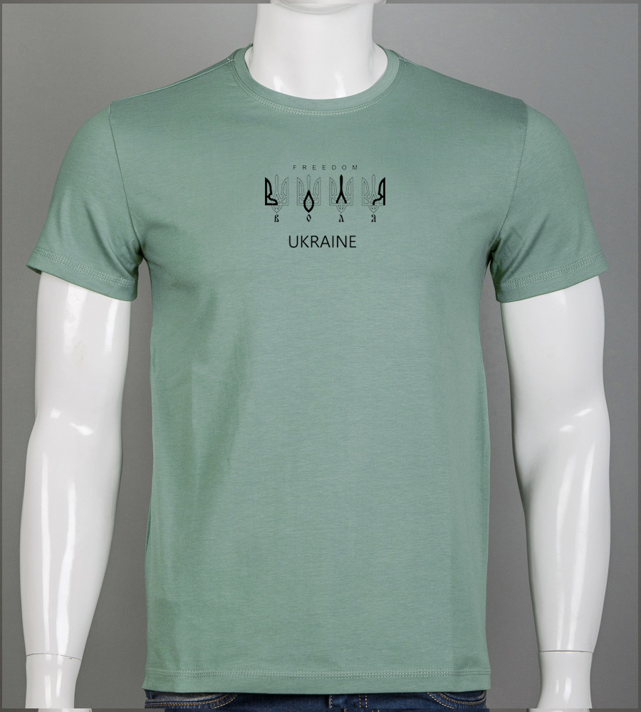 Футболка чоловіча Воля 2307м (Уп.4шт M-XXL), Розмарин