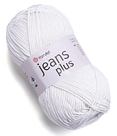 Пряжа Jeans plus-01 білий