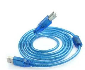 Кабель USB тато/тато (AM/BM) з феритом 1,5м силіконове обплетення (для принтера)