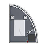 Зеркало Mixxus Premium TOPPER MS02-75x100 с Led Touch, Anti-fog, димером (3-6,5kK) (MP6634), фото 6