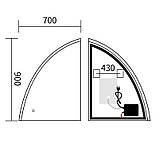 Зеркало Mixxus Premium TOPPER MS02-75x100 с Led Touch, Anti-fog, димером (3-6,5kK) (MP6634), фото 8