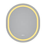 Зеркало Mixxus Premium ELLIPSE MV05-80x70-Reverse с Led Touch, Anti-fog, димером (3-6,5kK) (MP6643), фото 6