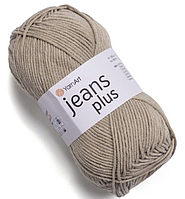 Пряжа Jeans plus-48 беж із сіринкою