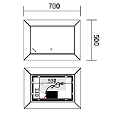 Дзеркало Mixxus Premium CUBIC MR14-70x50-Reverse з Led Touch, Anti-fog, димером, регулятором яскравості, фото 10