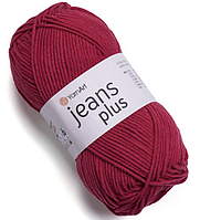 Пряжа Jeans plus-51 темно-червоний