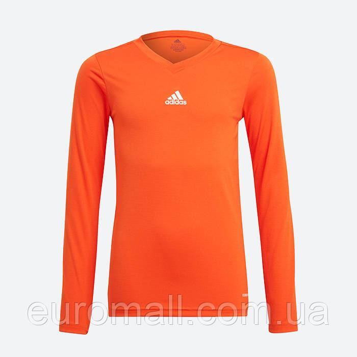 Компресійний дитячий реглан Adidas Team Base Tee GN7511, Жовтогарячий, Розмір (EU) — 140 cm