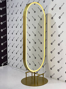 Перукарське двостороннє дзеркало Orion дзеркало з підсвіткою в салони краси робоче місце перукаря VM742