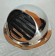 D100 зовнішня вентиляційна решітка ковпак дзеркальна н/ж 201