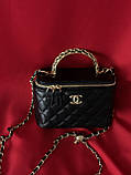Сумка жіноча клатч Chanel класична Lambskin чорний Шанель, фото 2