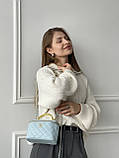 Сумка жіноча клатч Chanel класична Lambskin блакитний Шанель, фото 2