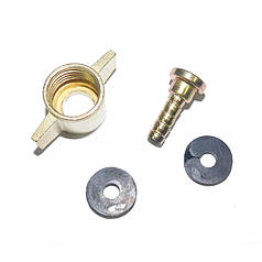 Наконечник метелик підключення шланга підкачування шин 6мм (ремкомплект: штуцер, гайка-метелик 5320-3929009-02