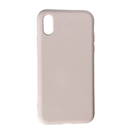 Силіконовий чохол Case SMTT (AA) для Apple iPhone X/Xs Pink Sand, фото 1