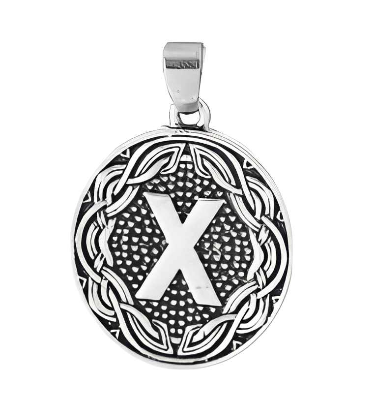 Підвіска кулон з руною Гебо (Руна партнерства), фото 1