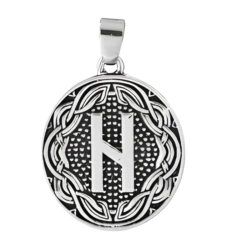 Підвіска кулон з руною Хагалаз (Руна змін та руйнувань), фото 1