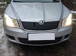 Зимова накладка на решітку (верхня) Матова для Skoda Octavia II A5 2010-2013рр