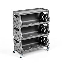 Стелаж універсальний для зберігання триярусний 60х30х77см SW-00002259