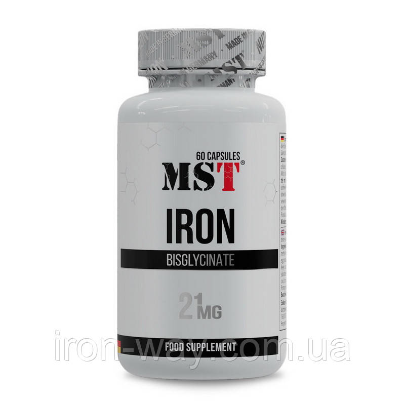 MST Iron Bisglycinate 21 mg (60 caps)