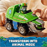 Ігровий набір Paw Patrol Джунглі Автомобіль-трансформер із водієм Рокі, фото 5