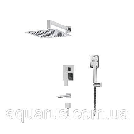 Вбудована душова система зі змішувачем KOER KB-64010-01 (Колір хром) (KR3492), фото 1