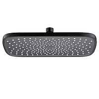 Лійка для душу стельова Mixxus SH-18-OH Black (300x200 мм) (LE2791)