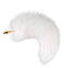 Металева анальна пробка Лисячий хвіст LOCKINK SEVANDA White Fox-Tail Anal Rose-shape Plug, фото 2