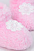 Пінетки дитячі для дівчинки махрові рожевого кольору р.0-3 196027T Безкоштовна доставка, фото 4