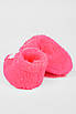 Пінетки дитячі для дівчинки махрові яскраво рожевого кольору р.0-3 196029T Безкоштовна доставка, фото 3