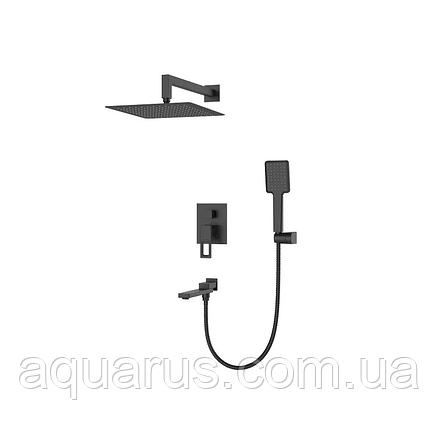 Вбудована душова система зі змішувачем KOER KB-66009-05 (Колір чорний) (KR3509), фото 1