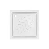 Набір Lidz душова кабіна Wawel SC90x90.SAT.LOW.FR, скло Frost 4 мм + піддон Mazur, фото 10