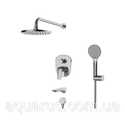 Вбудована душова система зі змішувачем KOER KB-64008-01 (Колір хром) (KR3476), фото 1