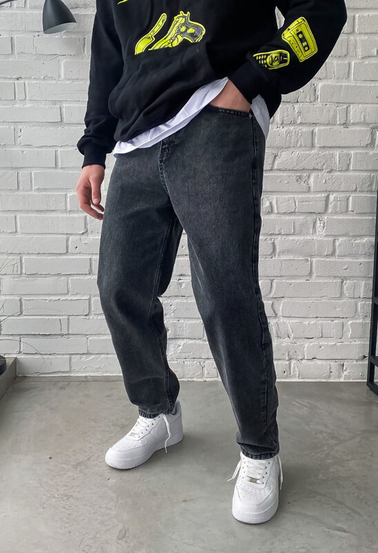 Універсальні темно-сірі джинси Staff dark gray regular mom