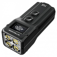 Надпотужний міні ліхтар EDC Nitecore T4K 4000лм з дисплеєм OLED Type-C