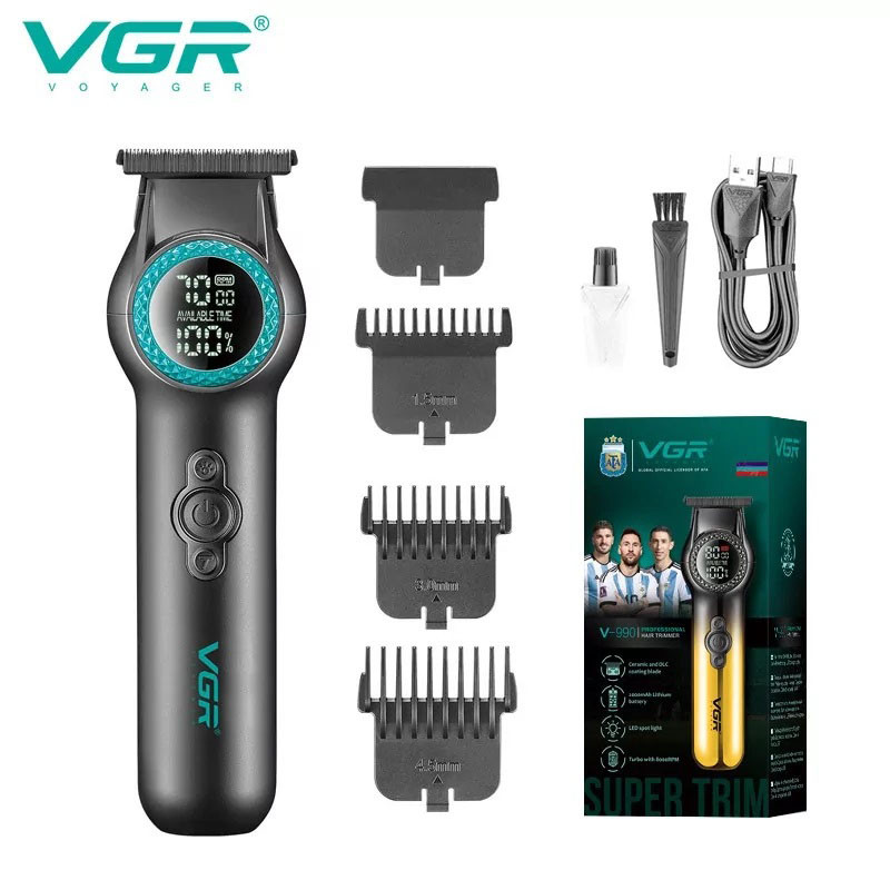 Професійна машинка для стрижки волосся з насадками VGR V-990, Машинка для стрижки US-408 волосся бездротова, фото 1