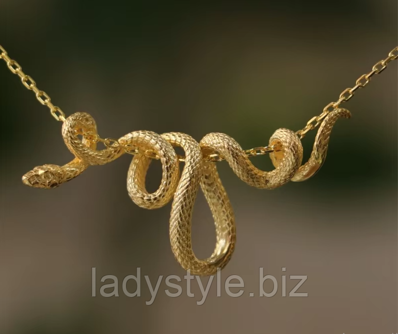 Кулон "Змія" на ланцюжку від студії LadyStyle.Biz