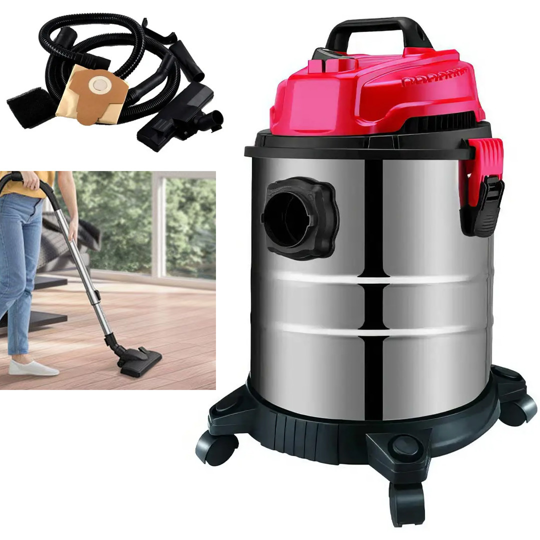 Промисловий пилосос на 2000 Вт із контейнером 18 л на коліщатках Domotec MS-4413 Циклонний пилосос, фото 1