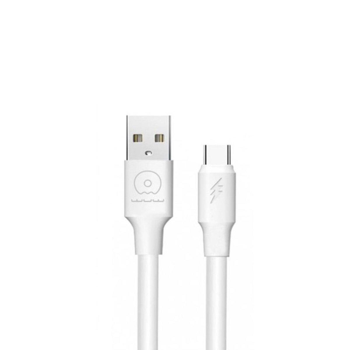 Кабель WUW-X168 USB Type-C 5А white