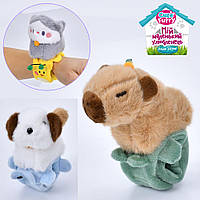 Браслет 23см, тварина 8см, плюш, 3 види (кіт, собака, капібара), , микс видов /9/54/6шт в п/е YG0071 ish
