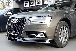 Передня Lip накладка DPT для Audi A4 B8 2007-2015 рр. ABS-пластик