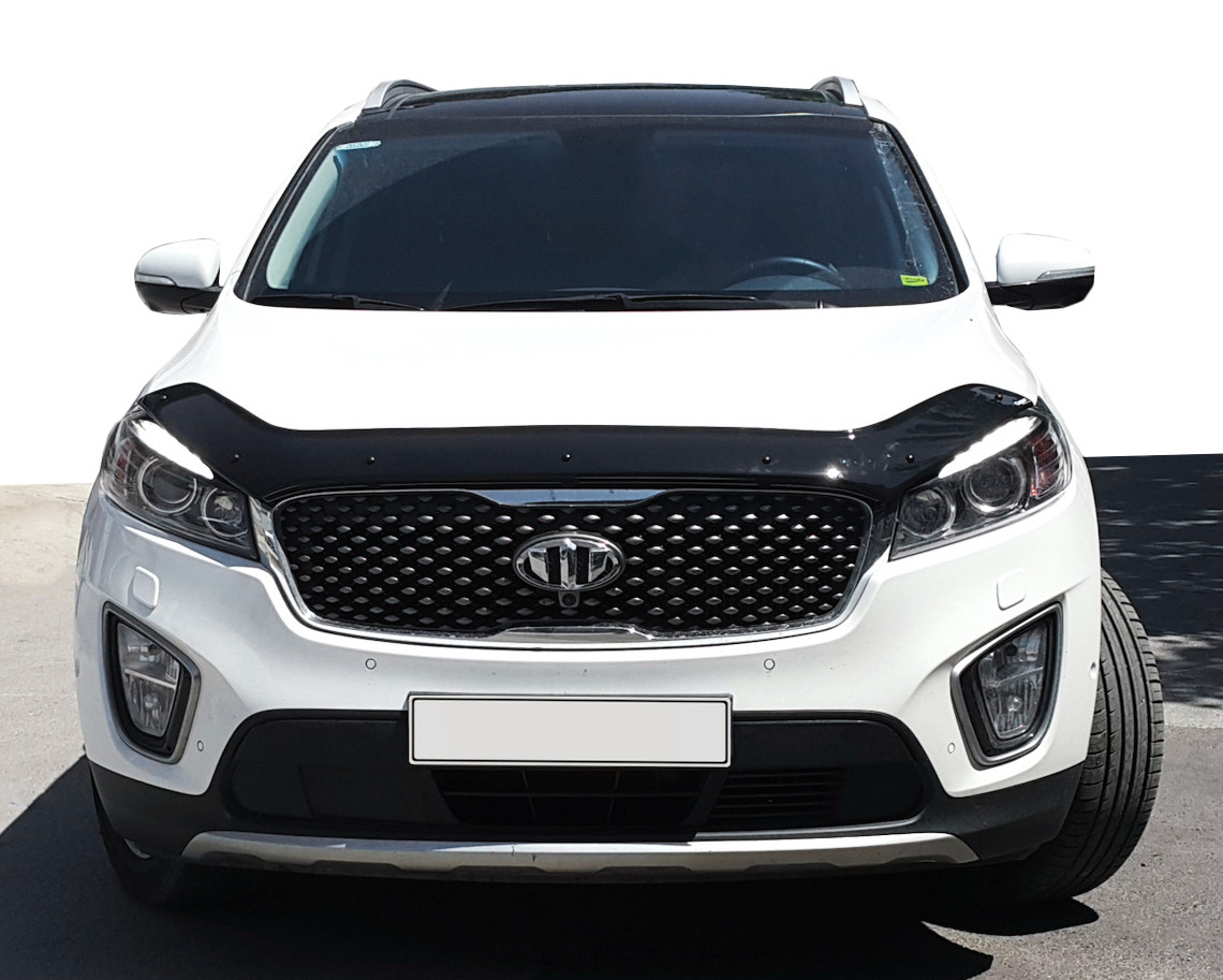 Дефлектор капота (мухобійка) (EuroCap) для авто. Kia Sorento UM 2015-2020 рр.