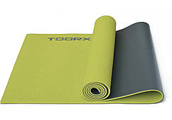 Килимок спортивний Toorx Yoga PVC 173х60х0,6 см для йоги та фітнесу Verde/Antracite (MAT-176) ПВХ 931138