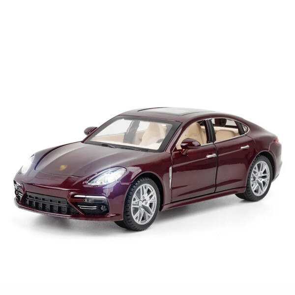 Машинка Porsche Panamera іграшка моделька металева колекційна 19 см Бордовий (59234)