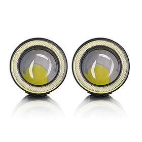 Протилежні LED фари з ангельськими очима 64m 10W 1200lm (2шт)