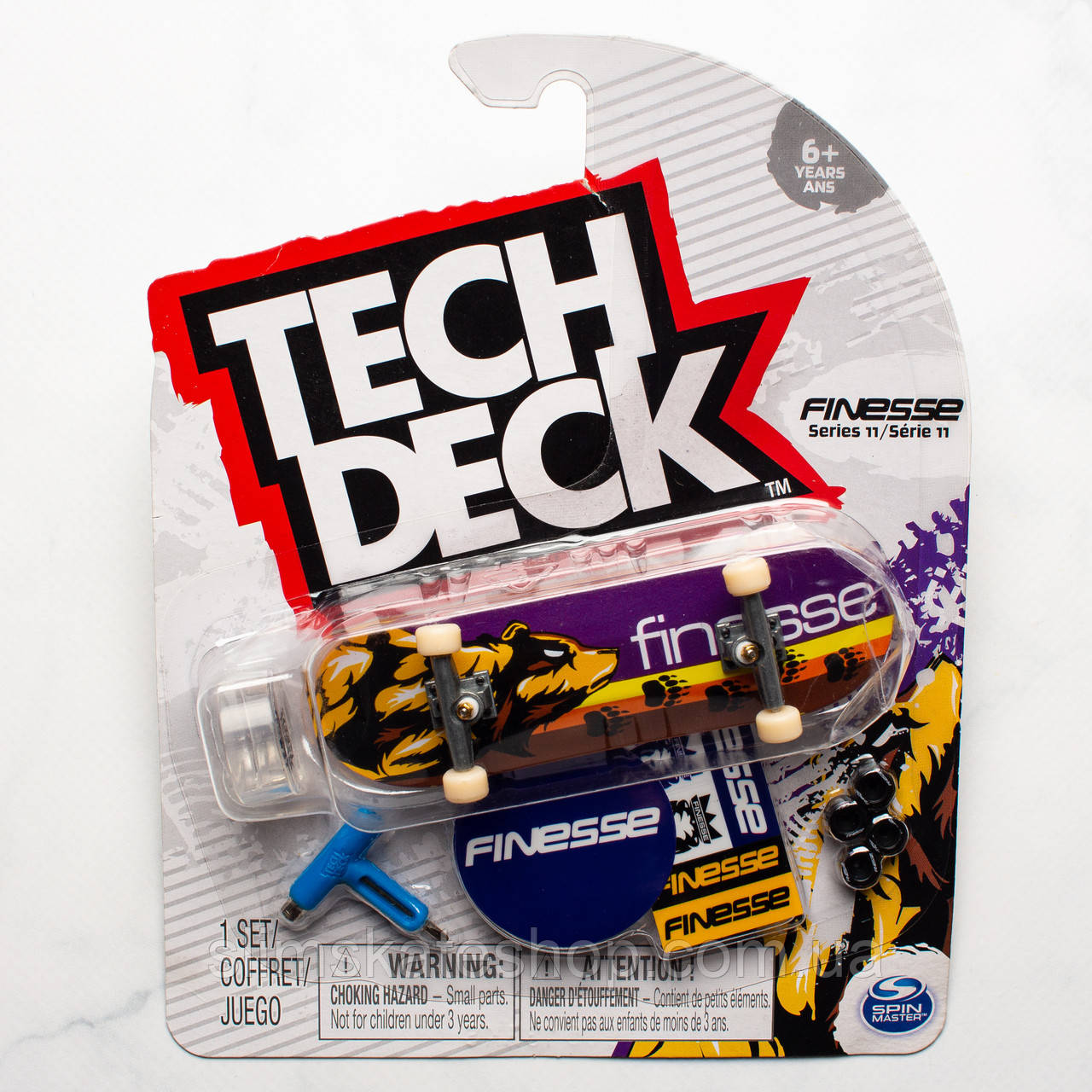 Фінгерборд Tech Deck Finesse Skateboards Bear Paw Prints Series 11 (уцінка)