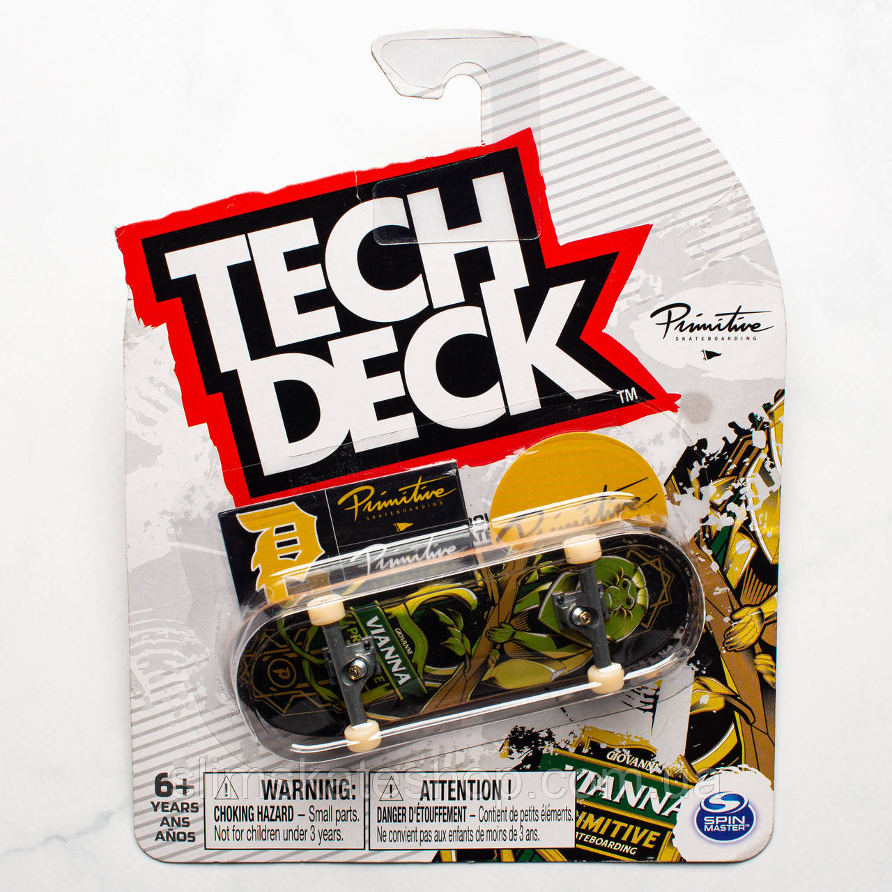 Фінгерборд Tech Deck Primitive Skateboards Giovanni Vianna - Gold Tamarin 32 мм (уцінка)