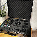 Машинка для стрижки VGR V-015 акумуляторна бездротова професійна 6 насадок, фото 3