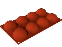 Форма для випікання Empire "напівсфера" 8 штук d5,5 см 29х17 см силікон (7402 EM)