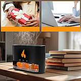 Лампа зволожувач повітря Docsal Flame 3в1 із соляним камінням, фото 3