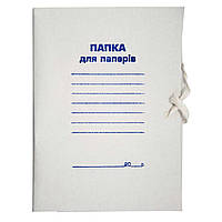 Папка на зав'язках JOBMAX, А4, картон, клейовий клапан 10 шт. в упак. /50/500/