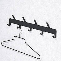 Вішалка настінна металева КР9 чорна